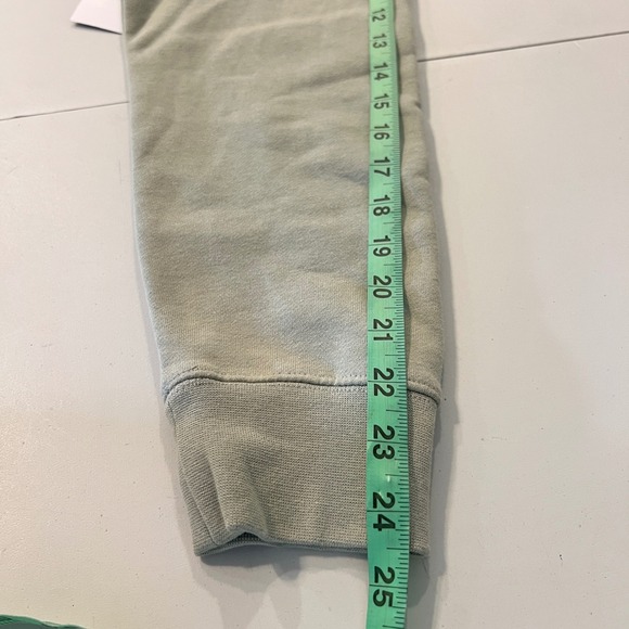 NWT PSD Mens Dusty Sage Hoodie Sweatshirt Green Pink Logo M Streetwear Clean - Picture 12 of 12